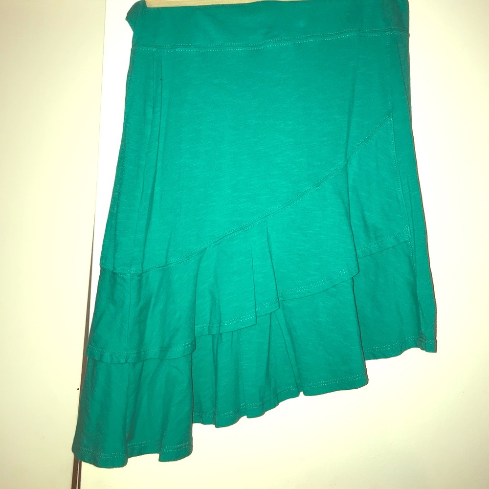 Toad & Co. asymmetrical ruffle skirt
